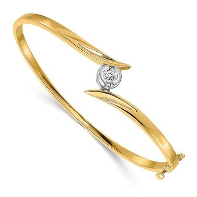 Diamond Bangle 14k Two-Tone Gold XB271VS, MPN: XB271VS, 883957857404