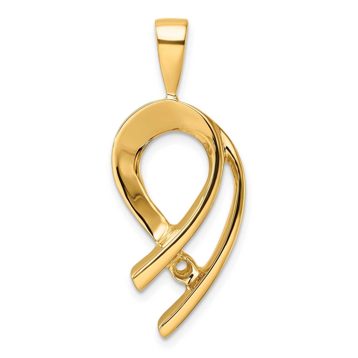 Holds 4mm Stone, Slide Mounting 14k Gold XS257, MPN: XS257,
