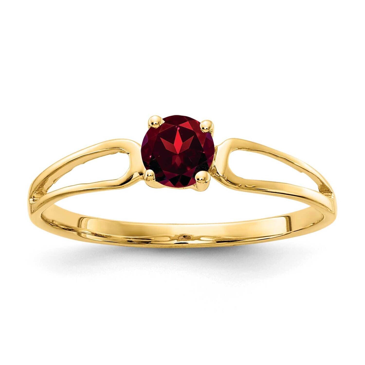 4mm Garnet Ring 14k Gold X9674GA