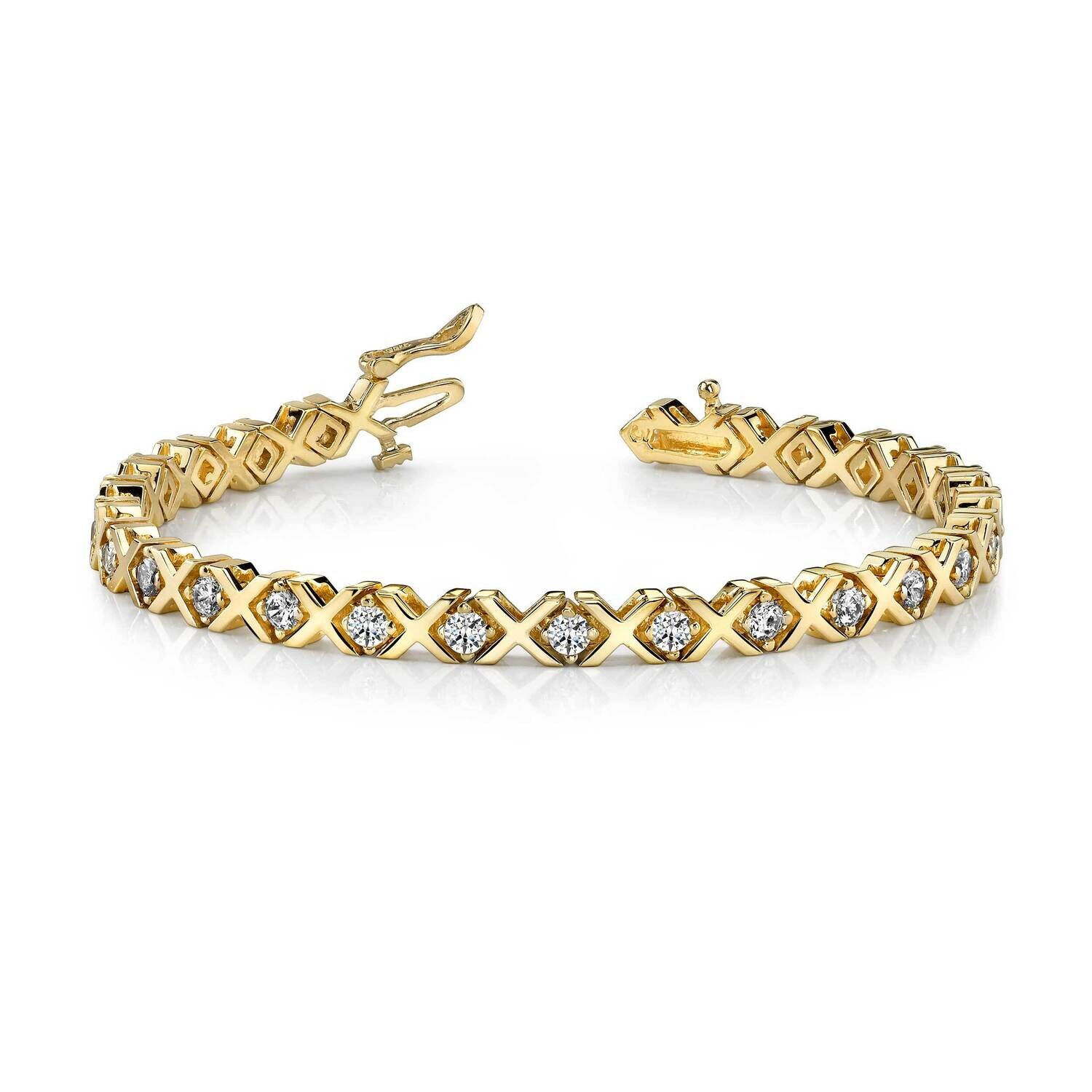 Diamond tennis bracelet 14k Gold X720AA