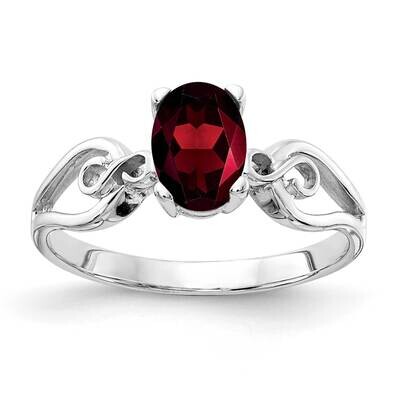 Garnet Ring 14k white Gold 8x6mm Oval Y2236GA, MPN: Y2236GA, 883957626031