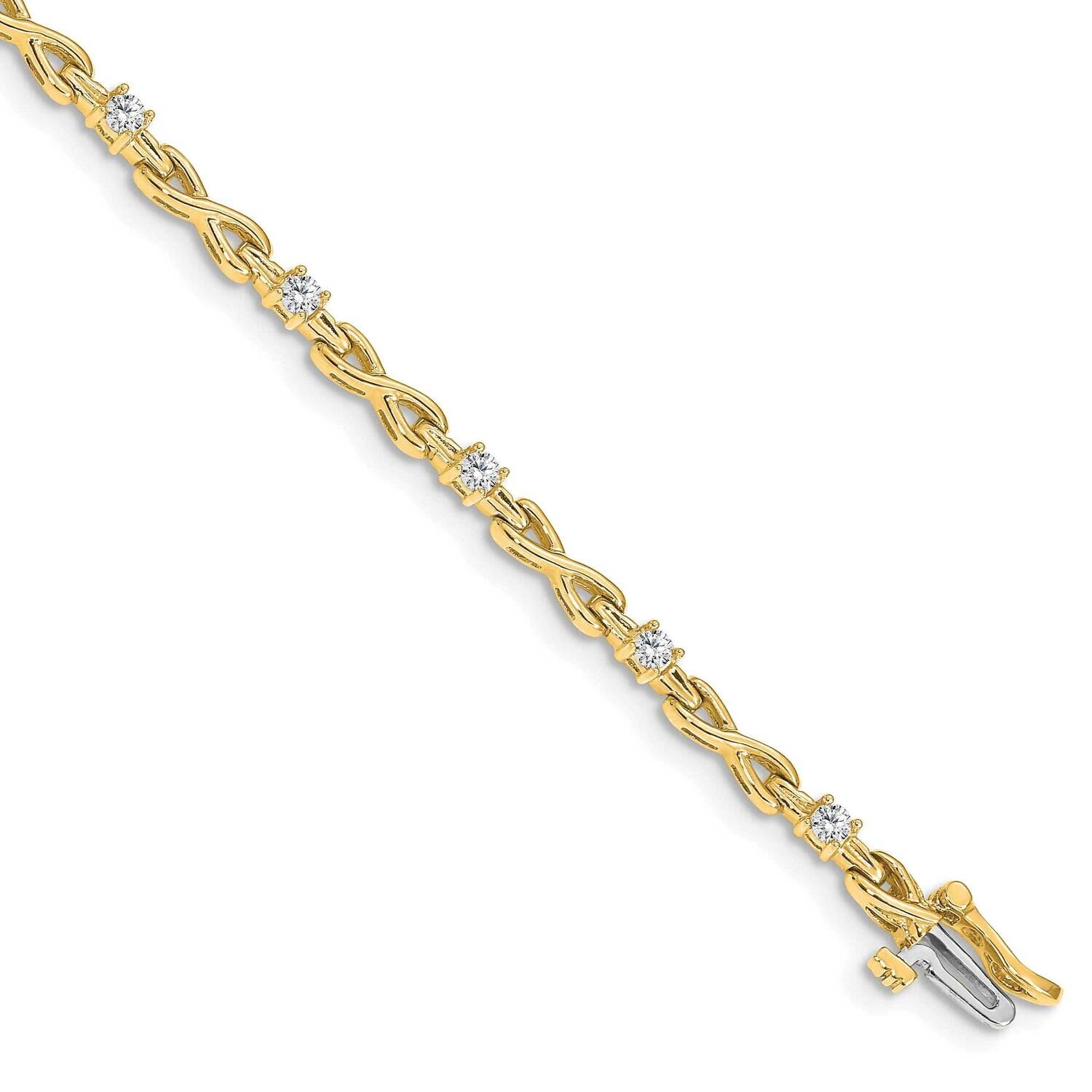 Diamond tennis bracelet 14k Gold X2106AA