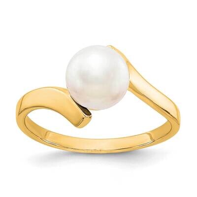 7mm Fresh Water Cultured Pearl Ring 14k Gold Y1857PL, MPN: Y1857PL, 883957056210