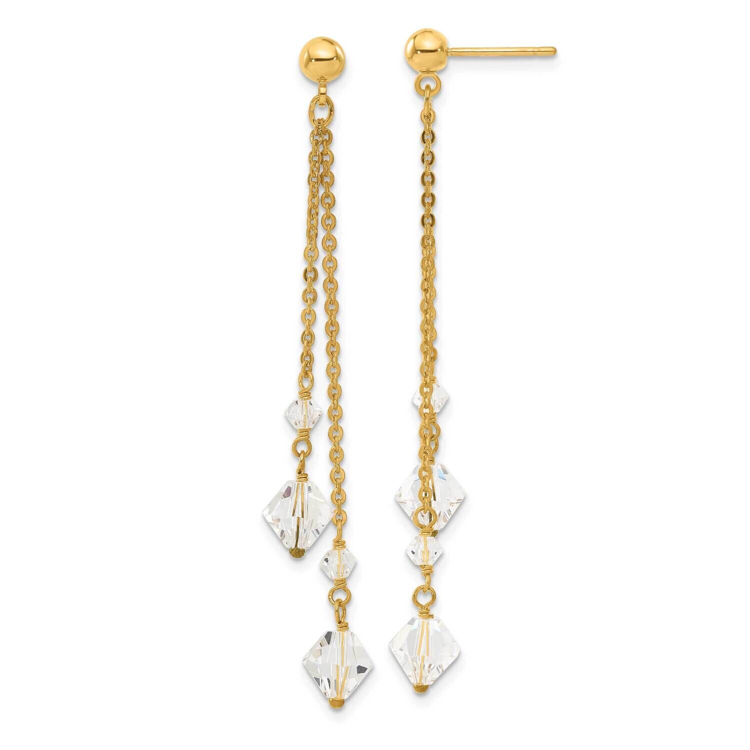 Kelly Waters Crystal Drop Earrings Gold-plated KW254