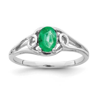 Emerald Ring 14k white Gold 7x5mm Oval Y2206E, MPN: Y2206E, 883957552934