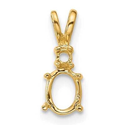 Diamond &amp; 6 x 4 Oval Mounting 14k Gold XP1002, MPN: XP1002,