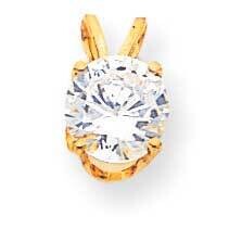 8mmtraditional CZ Pendant 14k Gold XP14CZ, MPN: XP14CZ, 883957190853