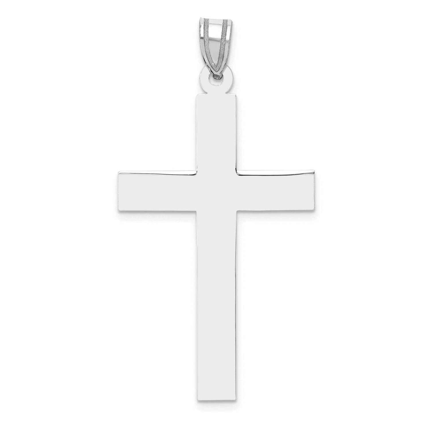 Polished Cross Pendant 14k White Gold XWR35, MPN: XWR35, 886774133959