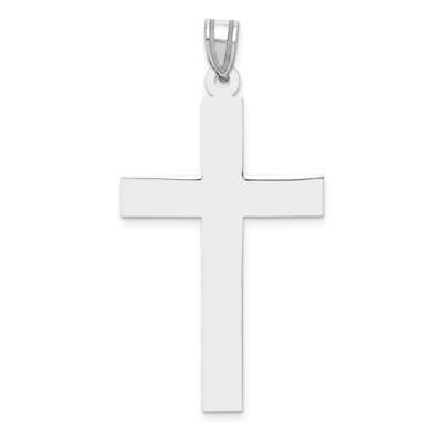 Polished Cross Pendant 14k White Gold XWR35, MPN: XWR35, 886774133959