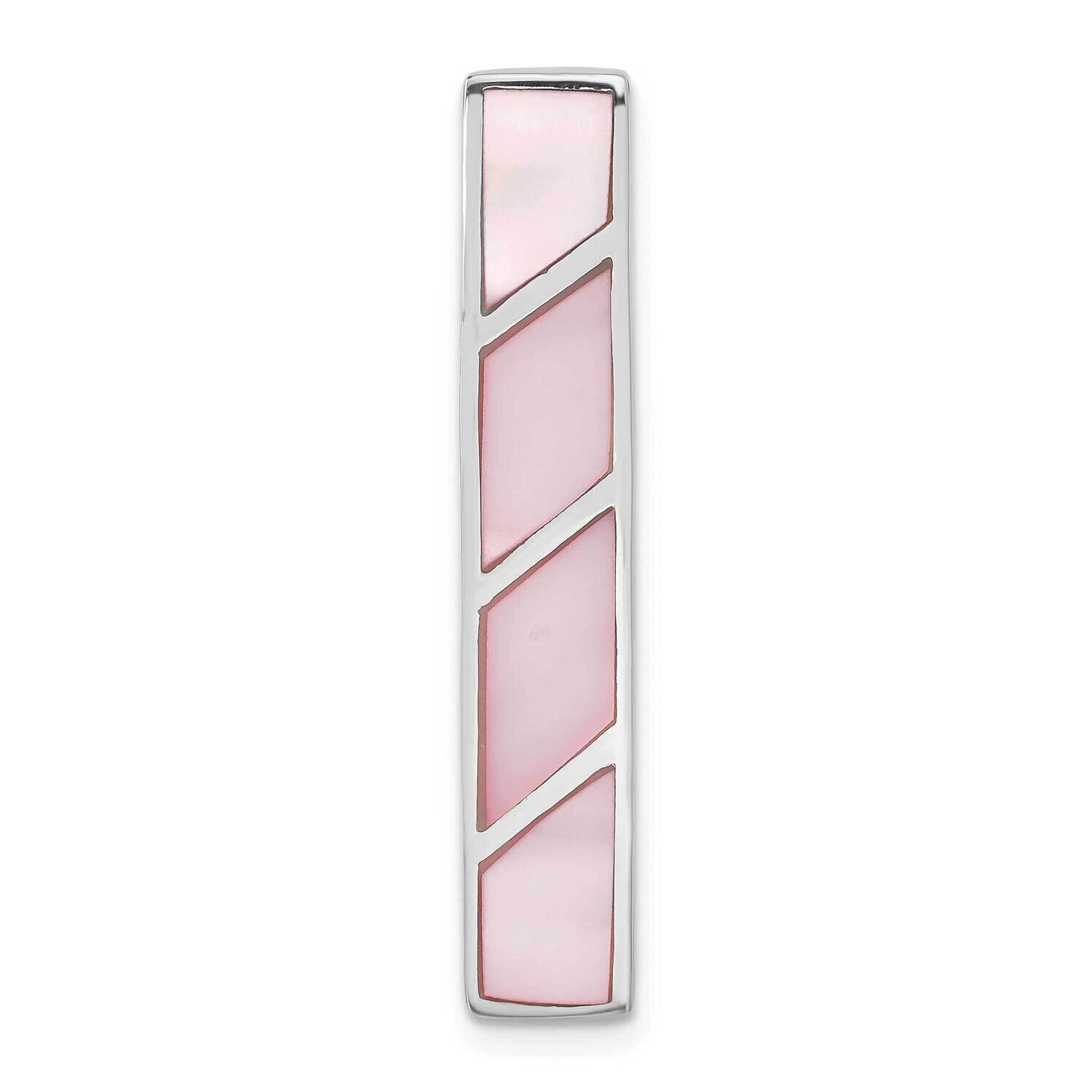 Pink Mother of Pearl Pendant Sterling Silver QP518