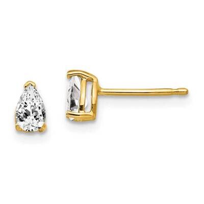 5x3mm Pear CZ Diamond Earrings 14k Gold XE78CZ Diamond, MPN: XE78CZ, 883957099934