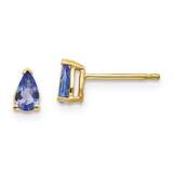 Tanzanite Post Earrings 14k Gold XE78T-B, MPN: XE78T-B, 883957335933