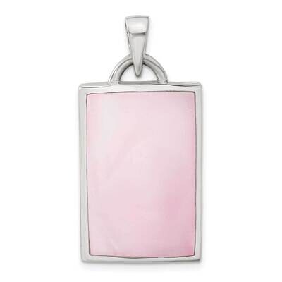 Pink Mother of Pearl Pendant Sterling Silver QP530