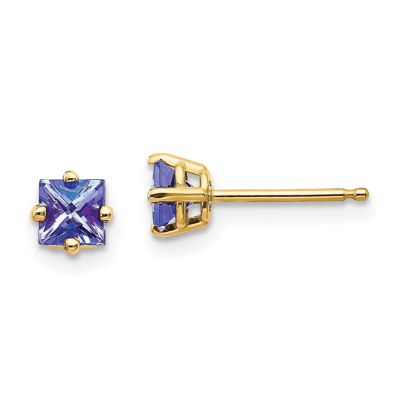 Tanzanite Earrings 14k Gold XE60T-B, MPN: XE60T-B, 883957336060