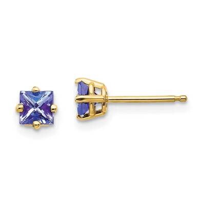 Tanzanite Earrings 14k Gold XE60T-B, MPN: XE60T-B, 883957336060