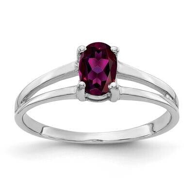 Rhodolite Garnet Ring 14k white Gold 6x4mm Oval Y2074RG, MPN: Y2074RG, 883957709659