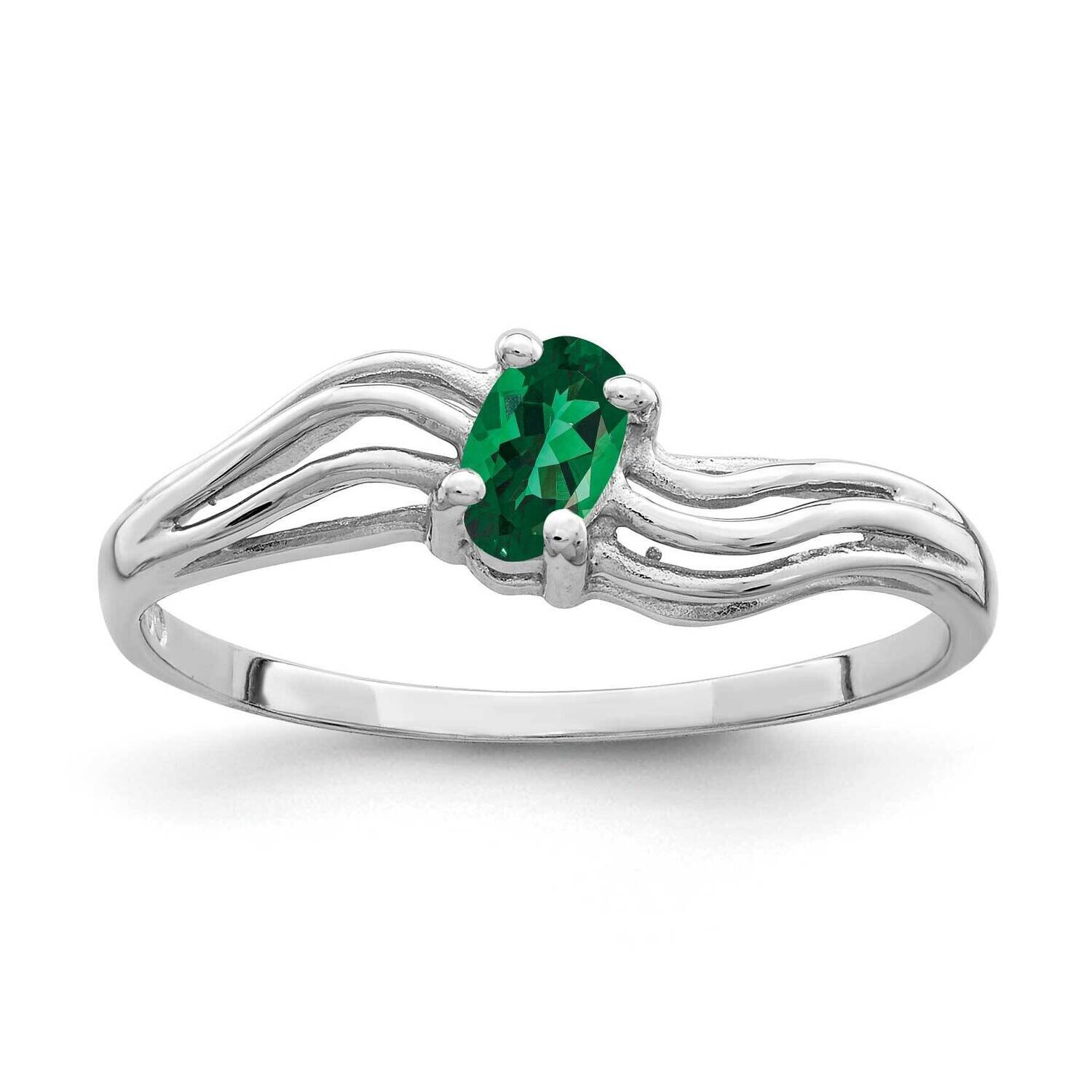 Mount Saint Helens Ring 14k white Gold 5x3mm Oval X9707MS, MPN: X9707MS, 883957641003