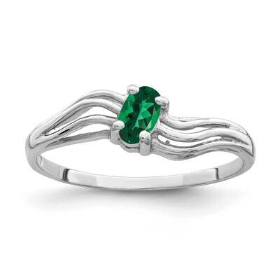 Mount Saint Helens Ring 14k white Gold 5x3mm Oval X9707MS, MPN: X9707MS, 883957641003