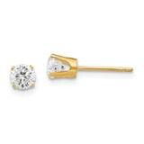 4.25mm Synthetic Diamond stud earrings 14k Gold XD8CZ, MPN: XD8CZ, 883957088440