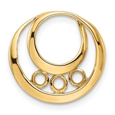 Diamond Circles Pendant Mounting 14k Gold XP1474, MPN: XP1474, 196904087220