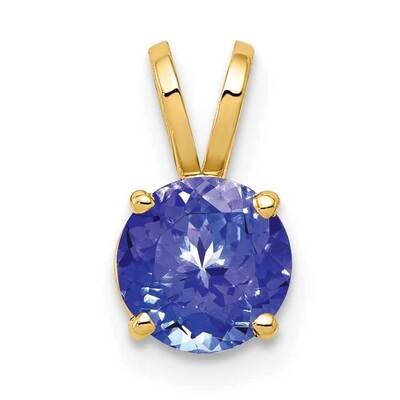 6mm Tanzanite pendant 14k Gold XP416T, MPN: XP416T, 883957206868