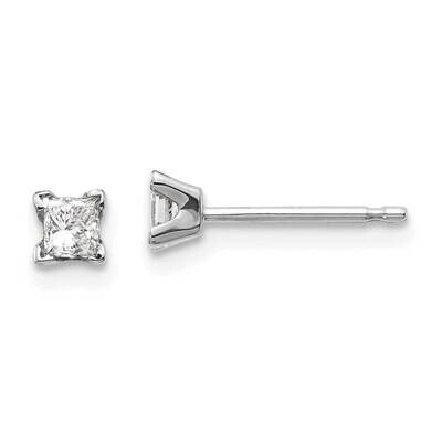 Complete Princess Cut Diamond Earrings 14k White Gold XWAP1AA, MPN: XWAP1AA, 883957228563