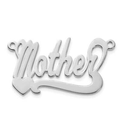 0.018 Gauge Polished Name Pendant Sterling Silver XNA139SS, MPN: XNA139SS, 883957970691