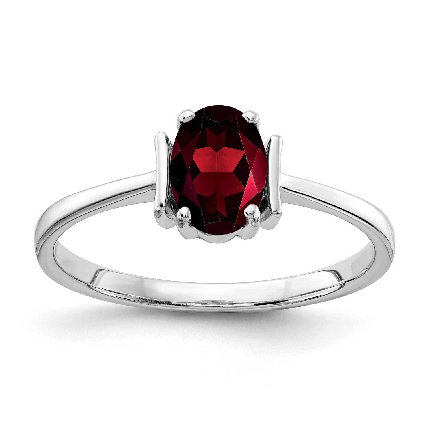 Garnet Ring 14k white Gold 7x5mm Oval Y2220GA, MPN: Y2220GA, 883957553627