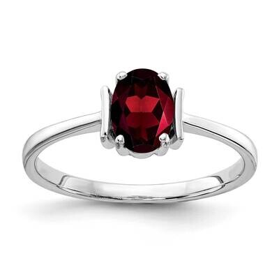 Garnet Ring 14k white Gold 7x5mm Oval Y2220GA, MPN: Y2220GA, 883957553627