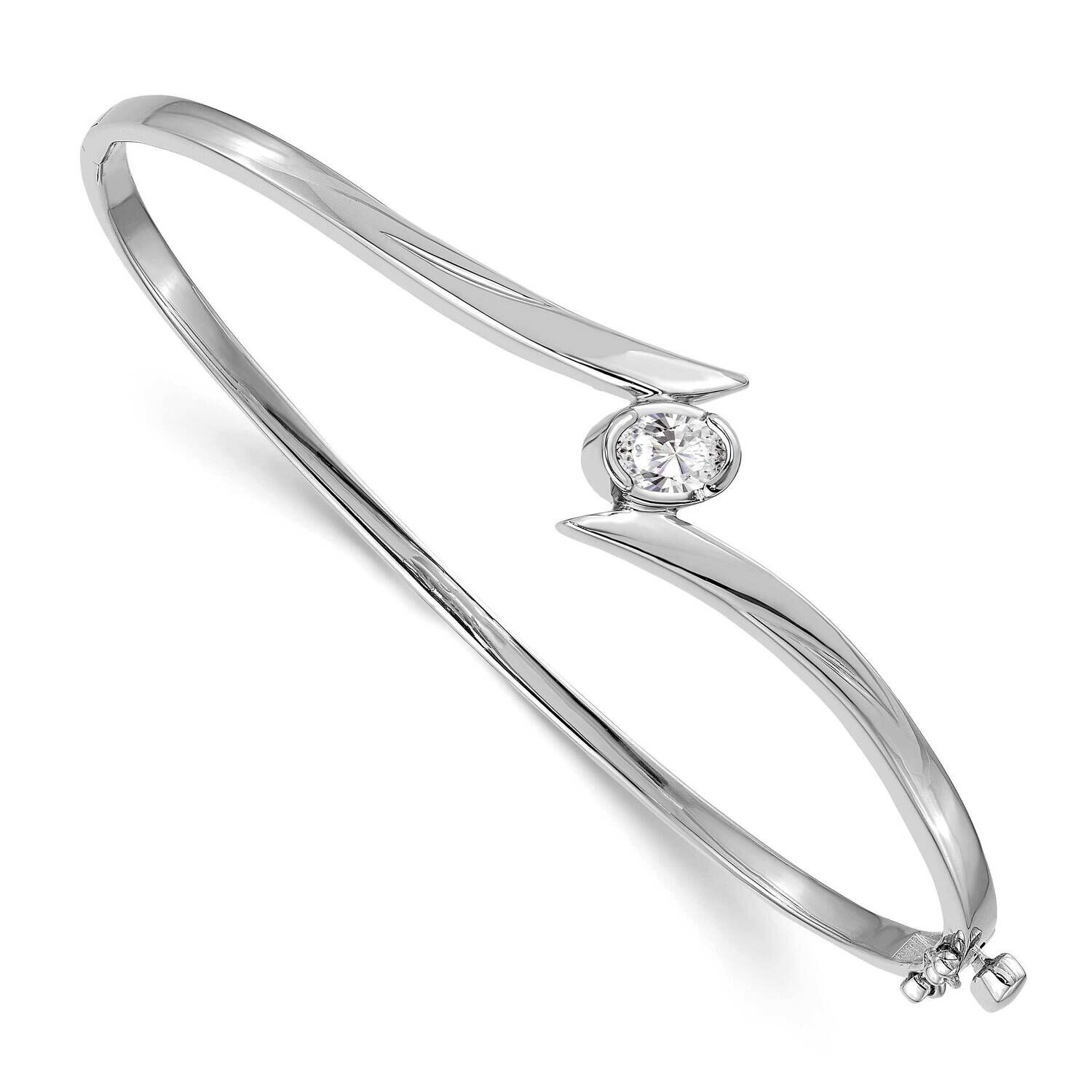 Diamond Bangle 14k White Gold XB267AAA, MPN: XB267AAA, 883957086132