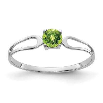 4mm Peridot ring 14k White Gold X9673PE, MPN: X9673PE, 883957373317