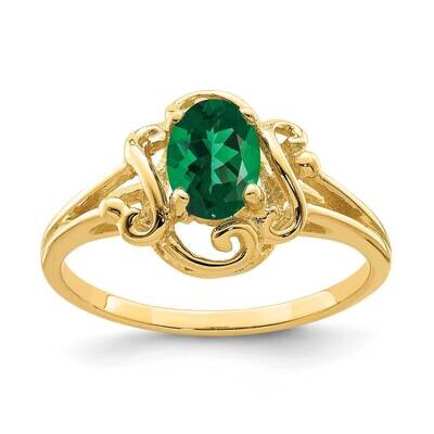 Mount Saint Helens Ring 14k Gold 7x5mm Oval Y2227MS, MPN: Y2227MS, 883957542881