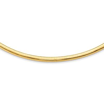 6mm Lightweight Omega Necklace 16 Inch 14k Gold ODL6-16, MPN: ODL6-16, 729367357496