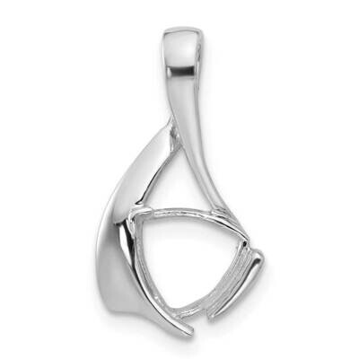 gemstone pendant mounting 14k White Gold XP1708, MPN: XP1708,