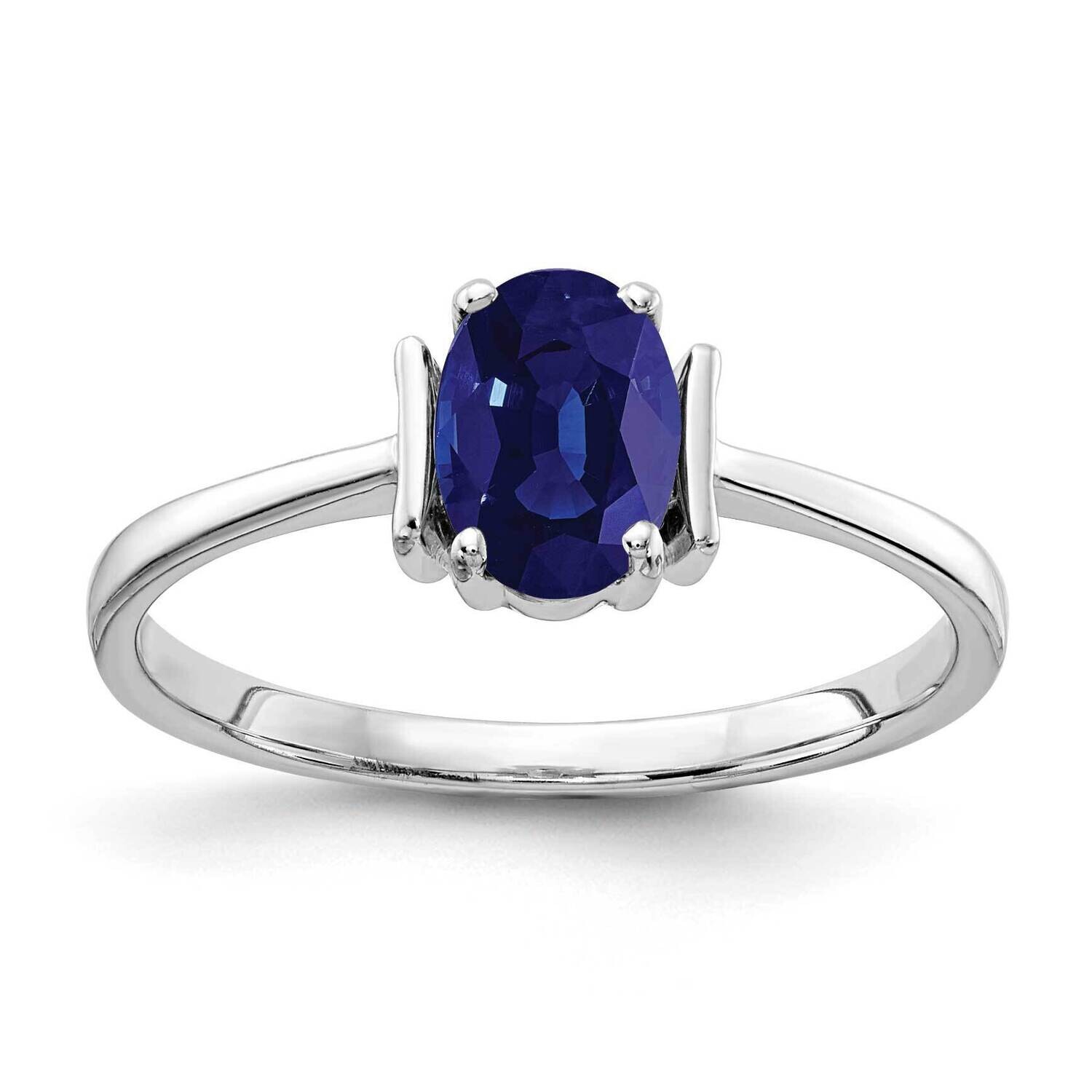 Sapphire Ring 14k white Gold 7x5mm Oval Y2220S, MPN: Y2220S, 883957556444