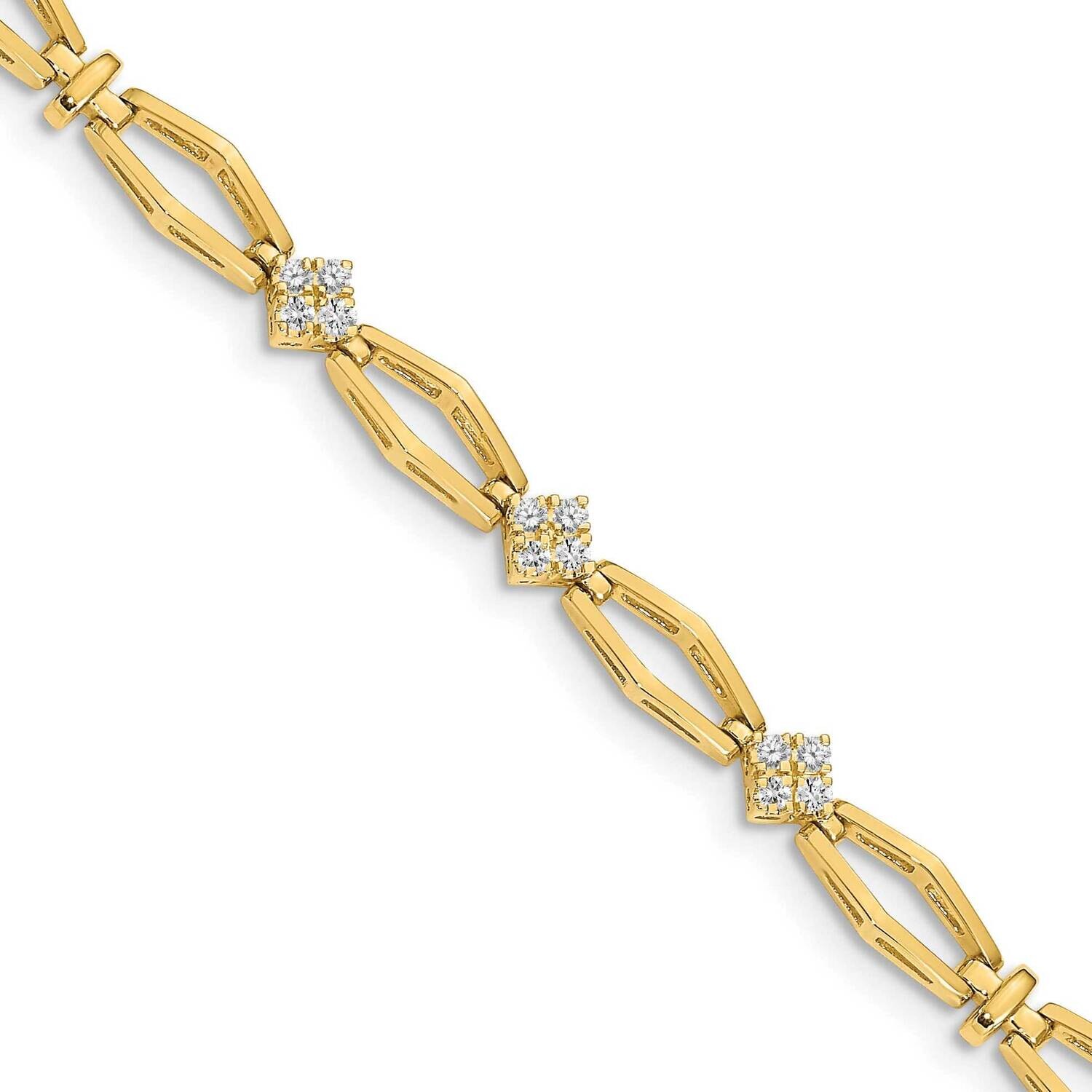 Diamond tennis bracelet 14k Gold X784AA, MPN: X784AA, 883957194967