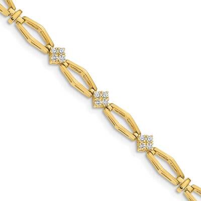 Diamond tennis bracelet 14k Gold X784AA, MPN: X784AA, 883957194967