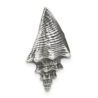 Antiqued Shell Slide Sterling Silver QC4923