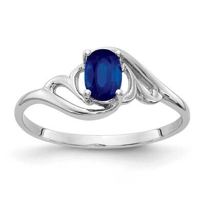 Sapphire Ring 14k white Gold 6x4mm Oval Y2094S, MPN: Y2094S, 883957710068