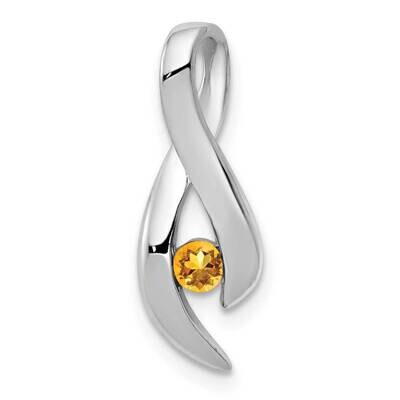 3mm Citrine pendant 14k white Gold XP951CI, MPN: XP951CI, 883957993942