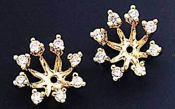 Diamond Earring Jacket 14k Gold XJ4AAA, MPN: XJ4AAA, 883957115726