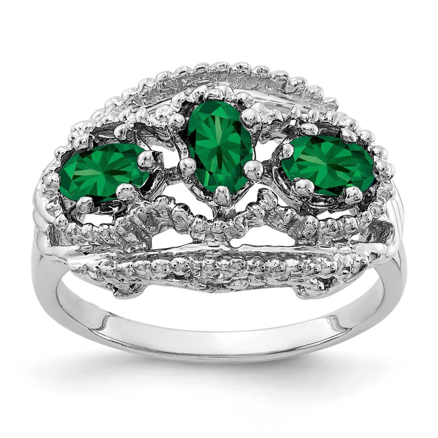 Mount Saint Helens Ring 14k white Gold 5x3mm Oval Y2060MS, MPN: Y2060MS, 883957682266