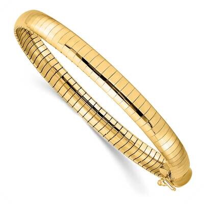 6mm Domed Omega Bracelet 7 Inch 14k Gold OD6-7, MPN: OD6-7, 111111217321