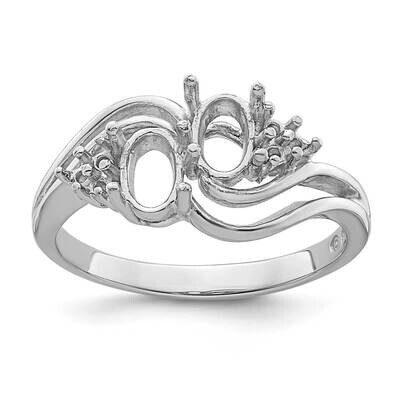 Diamond &amp; Gemstone Ring Mounting 14k White Gold Y4618, MPN: Y4618,