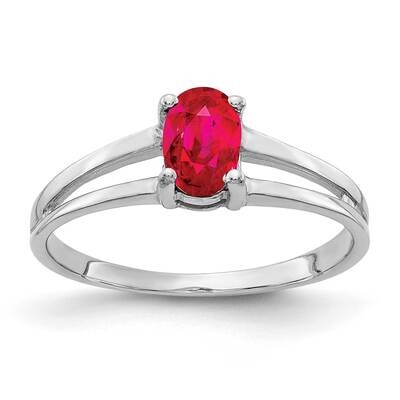 Ruby Ring 14k White Gold Y2074R, MPN: Y2074R, 883957714868