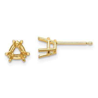 5mm Trillion Earring Mountings 14k Gold XE93, MPN: XE93, 191101835629