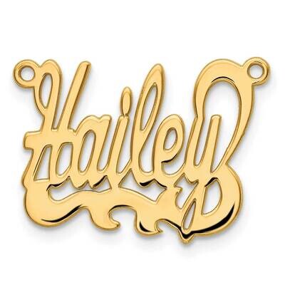 0.013 Gauge Polished Nameplate Pendant 10k Gold 10XNA137Y, MPN: 10XNA137Y, 191101092220