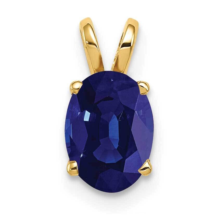 Sapphire pendant 14k Gold 8x6mm Oval XP423S, MPN: XP423S, 883957208930