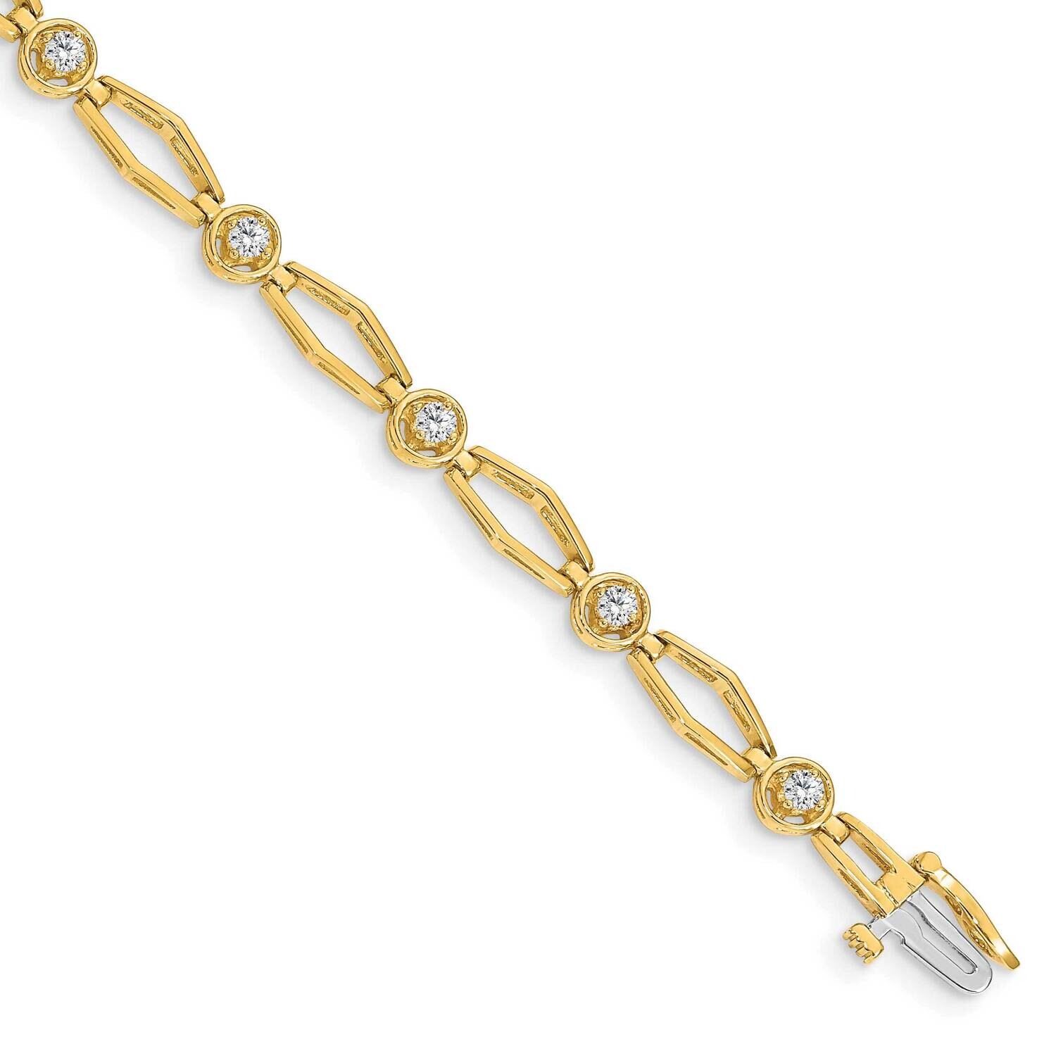 Diamond tennis bracelet 14k Gold X789AA, MPN: X789AA, 883957194943