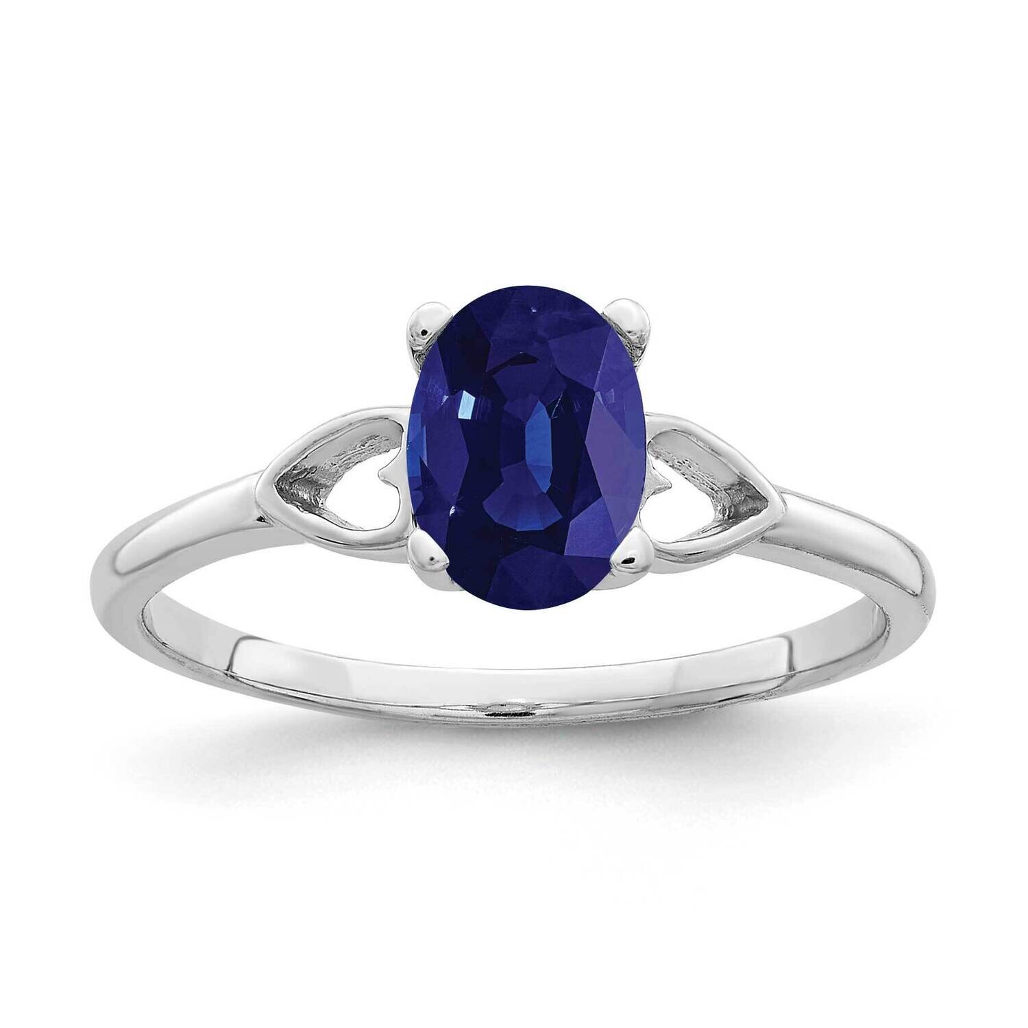 Sapphire Ring 14k white Gold 7x5mm Oval Y2194S, MPN: Y2194S, 883957556437